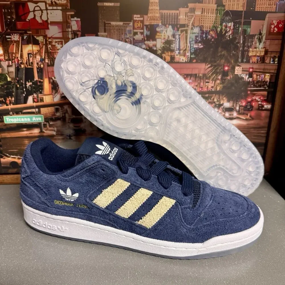 adidas Forum Low Georgia Tech Yellow Jackets Men’s 11 Sneakers Casual Shoes NCAA